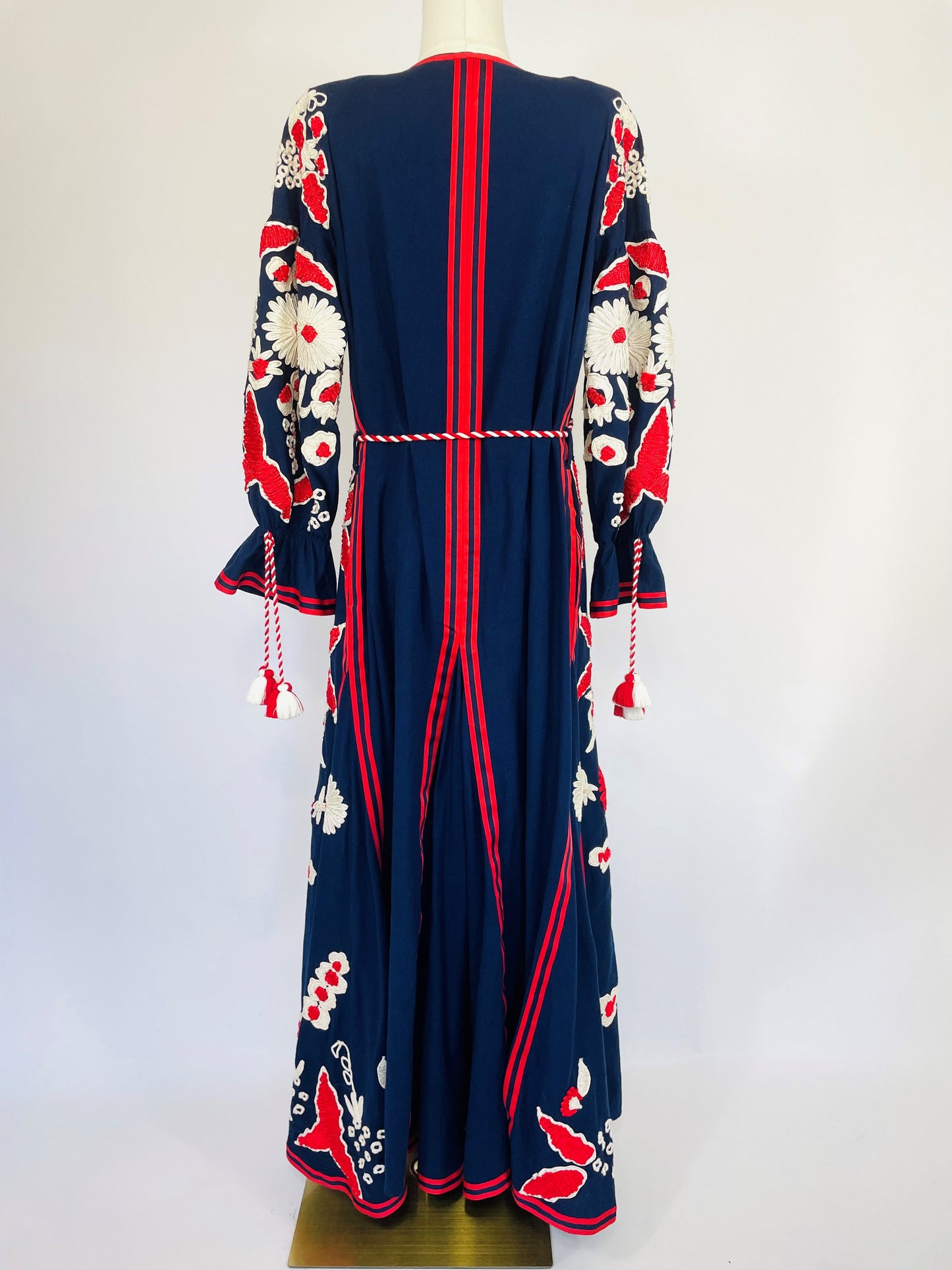 Frances Valentine Embroidered Maxi Caftan Dress