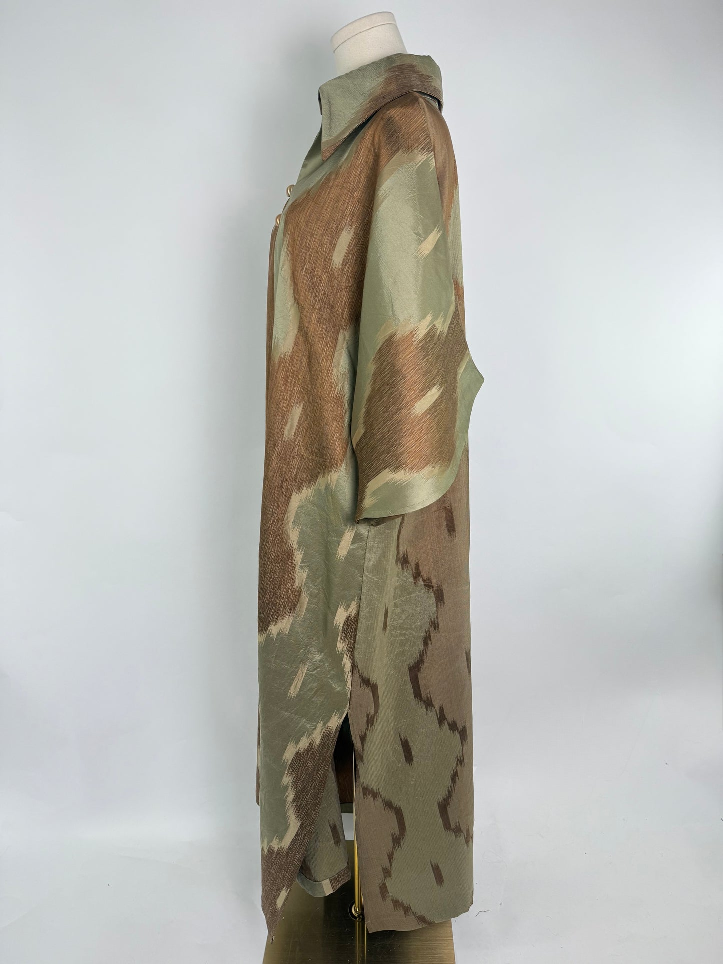 Rainforest Silk Ikat Caftan