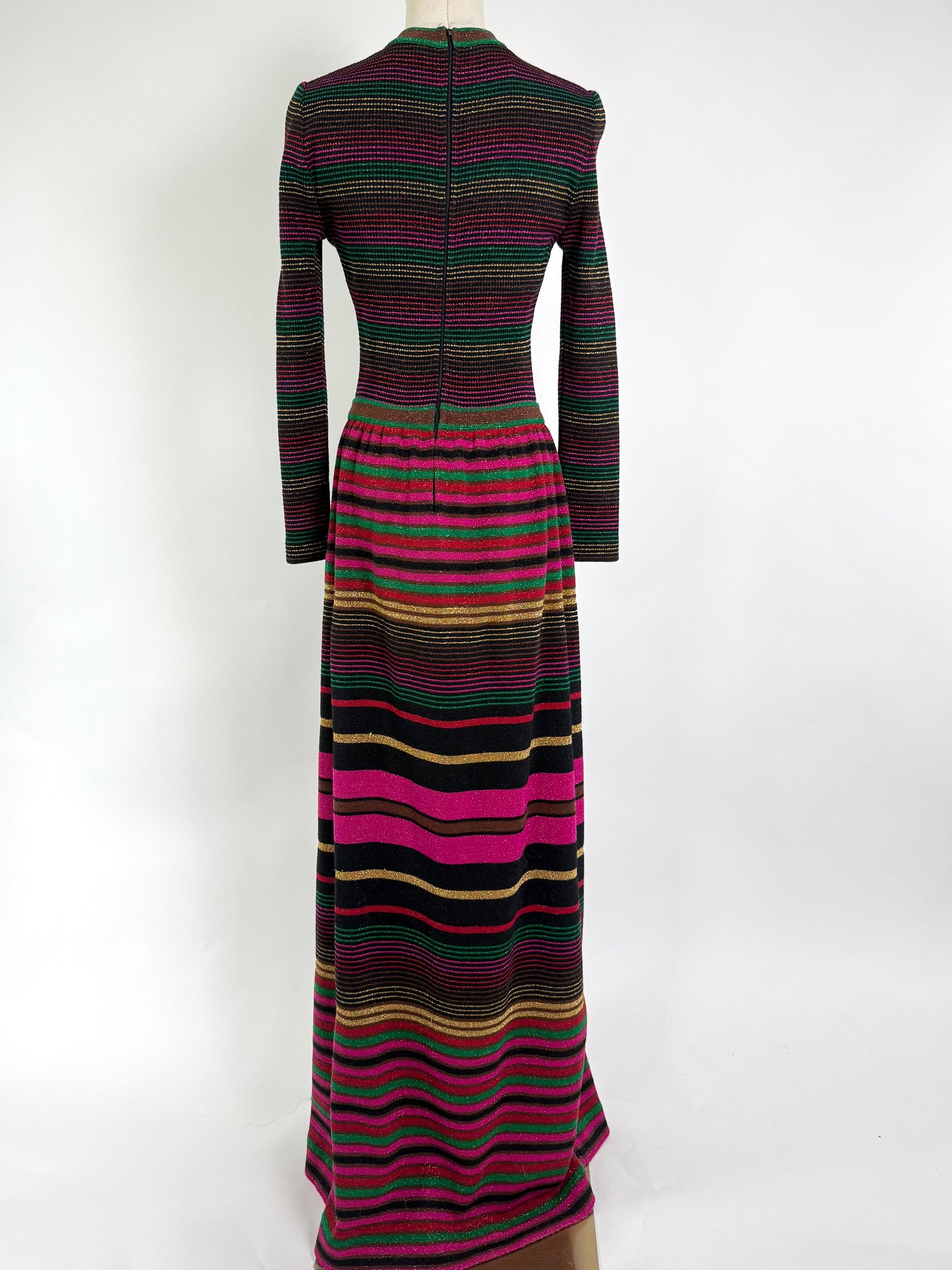 Montaldo's Multicolor Metalic Maxi Dress