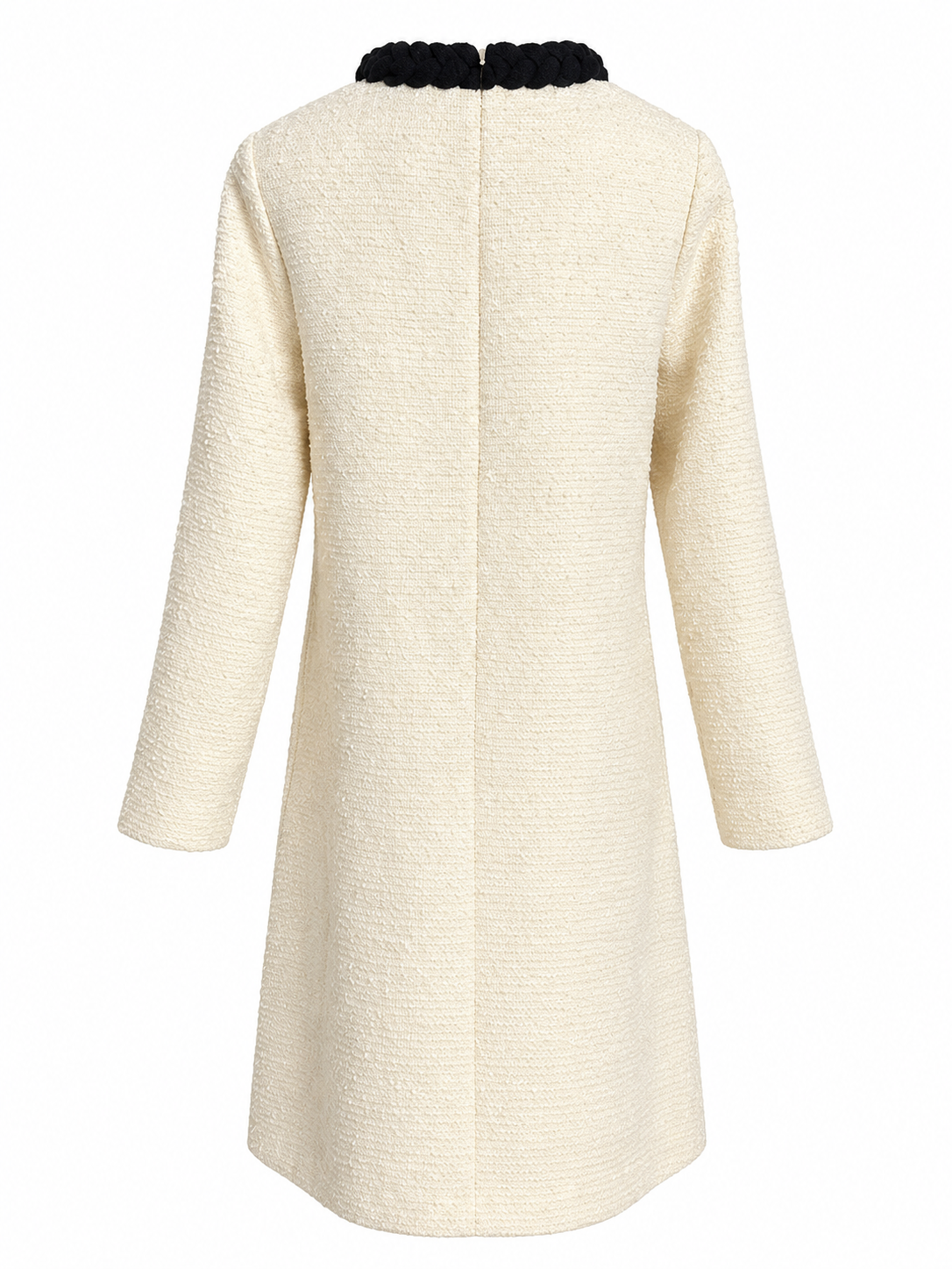 Tuckernuck White and Black Trim Jackie Tweed Dress