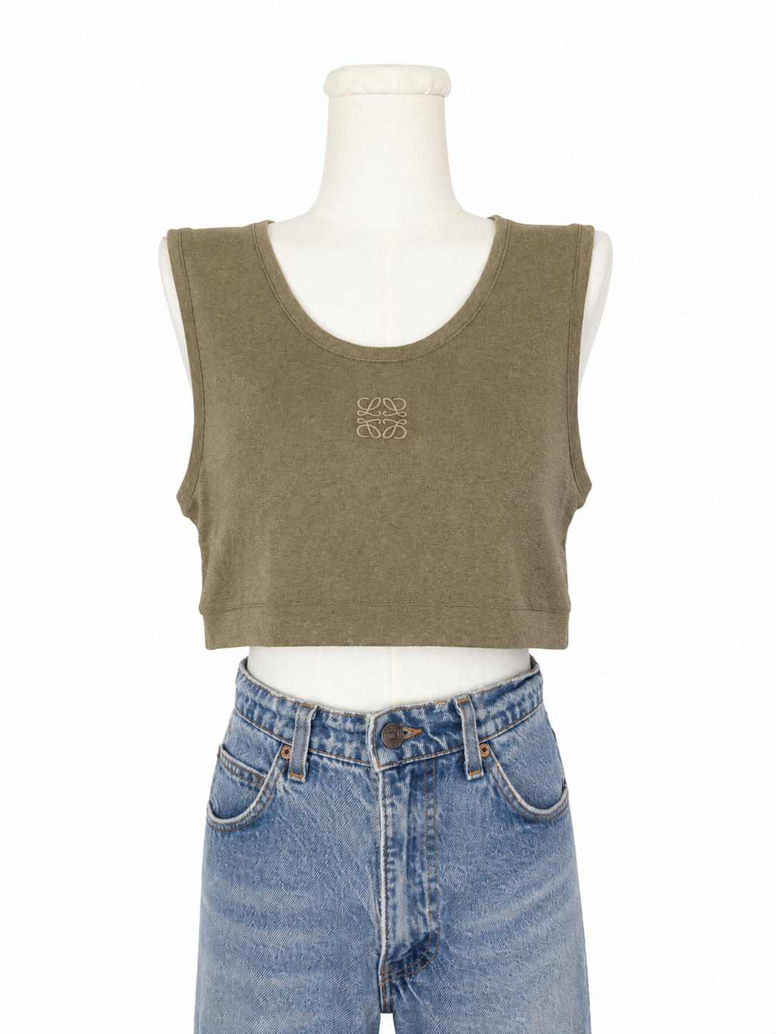 Loewe Cropped Anagram Tank Top