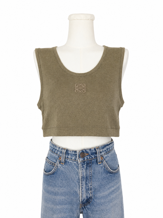 Loewe Cropped Anagram Tank Top