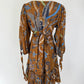 Cara Cara Millbrook Brown Print Dress