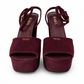 Prada Calzature Donna Suede Platform Sandal