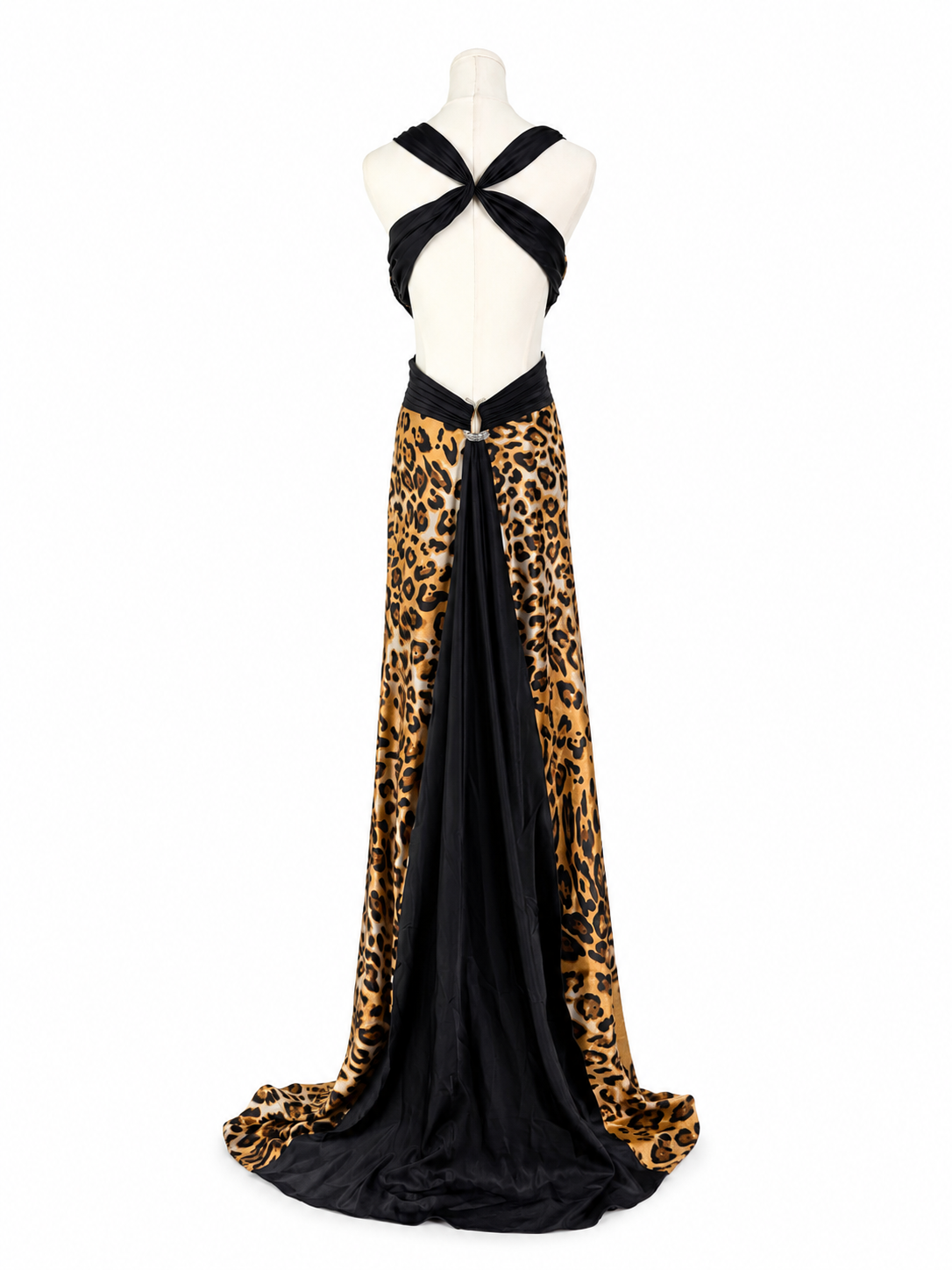 Vintage Cache Leopard Maxi Dress