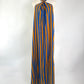 Natalie Martin Stripe Halter Maxi Dress