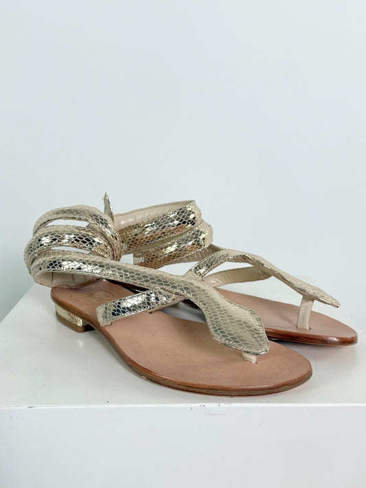 Snake Wrap Sandal