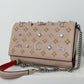 Christian Louboutin Paloma Light Beige Clutch