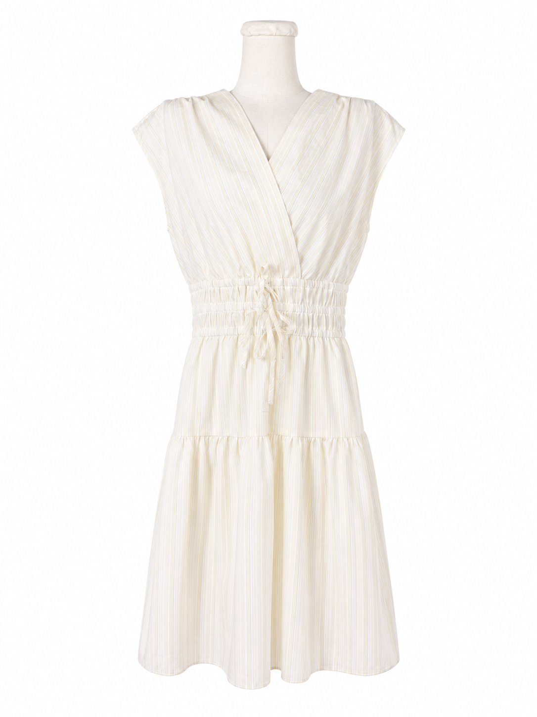 Melloday Striped Yellow Dress