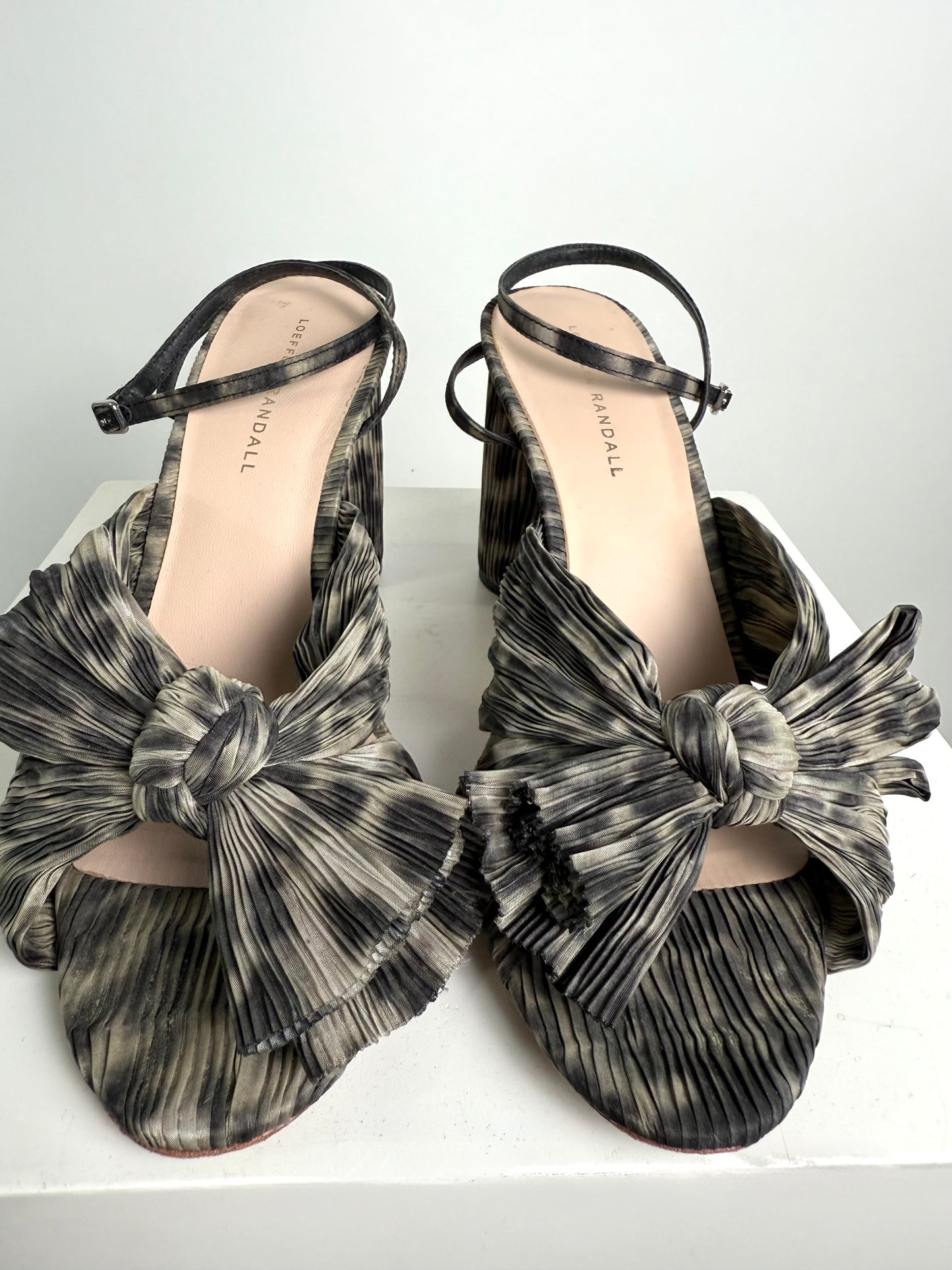 Loeffler Randall Leopard Stacked Heel