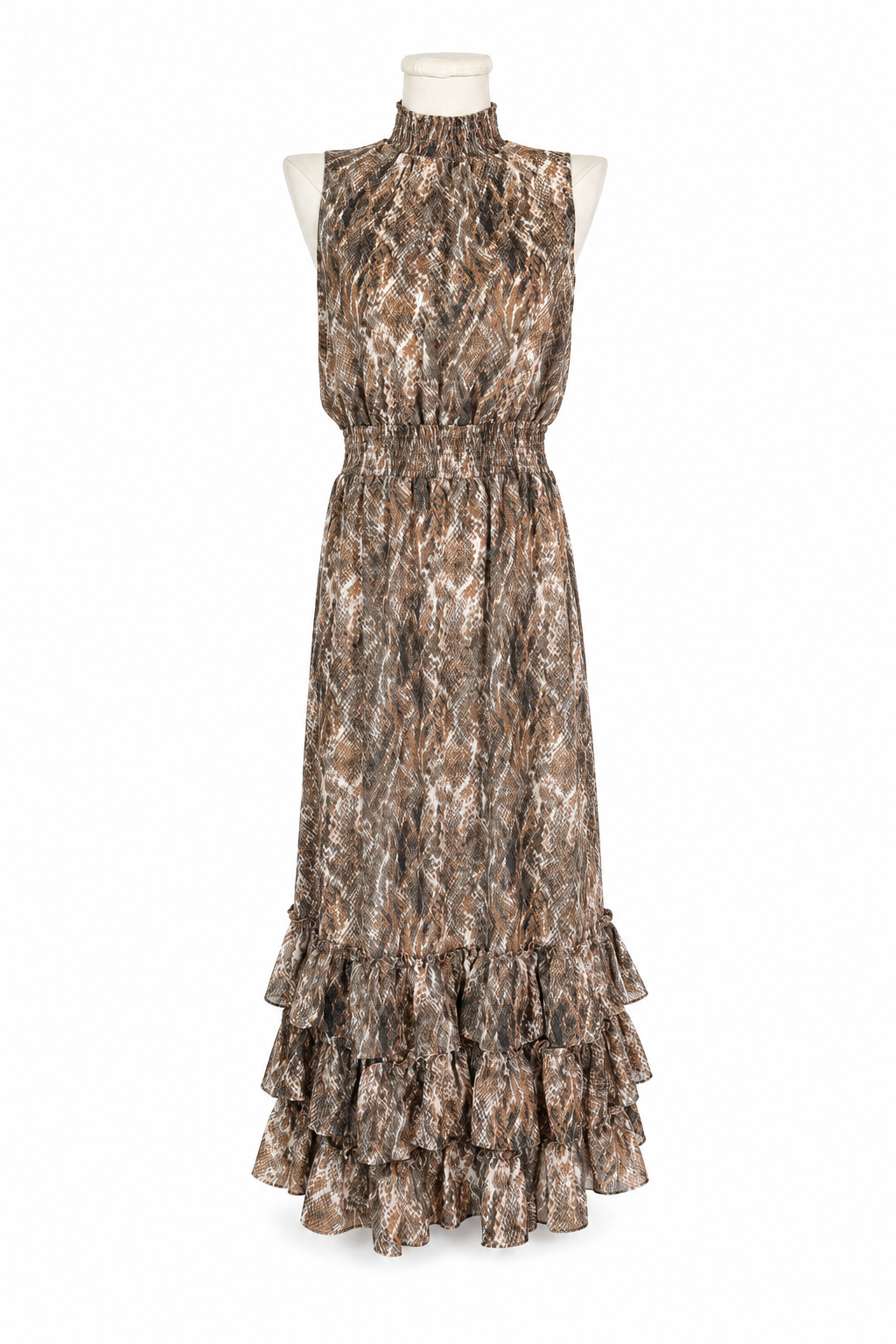Hologram Python Maxi Dress