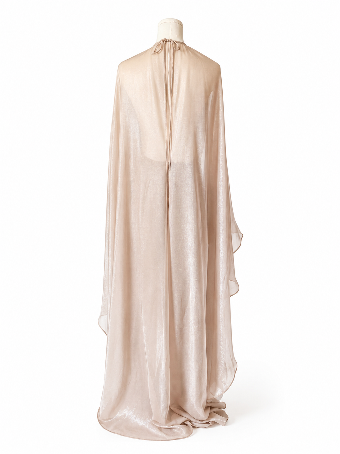 Tom Ford Lurex Maxi Cape Gown