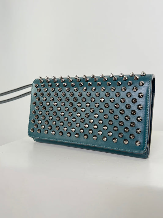 Christian Louboutin Macaron Spiked Wallet Wristlet