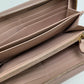 Prada Long Wallet Purse Card Coin Case Beige