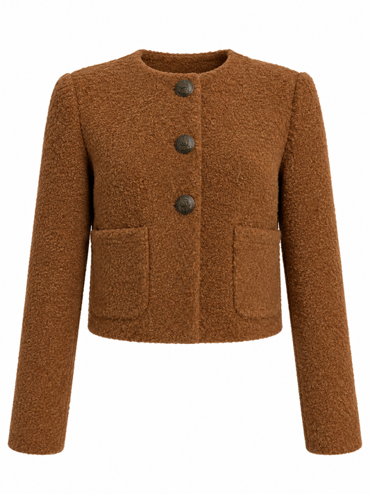 ASTR Teddy Crop Jacket