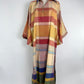 Ombre Plaid Silk Caftan