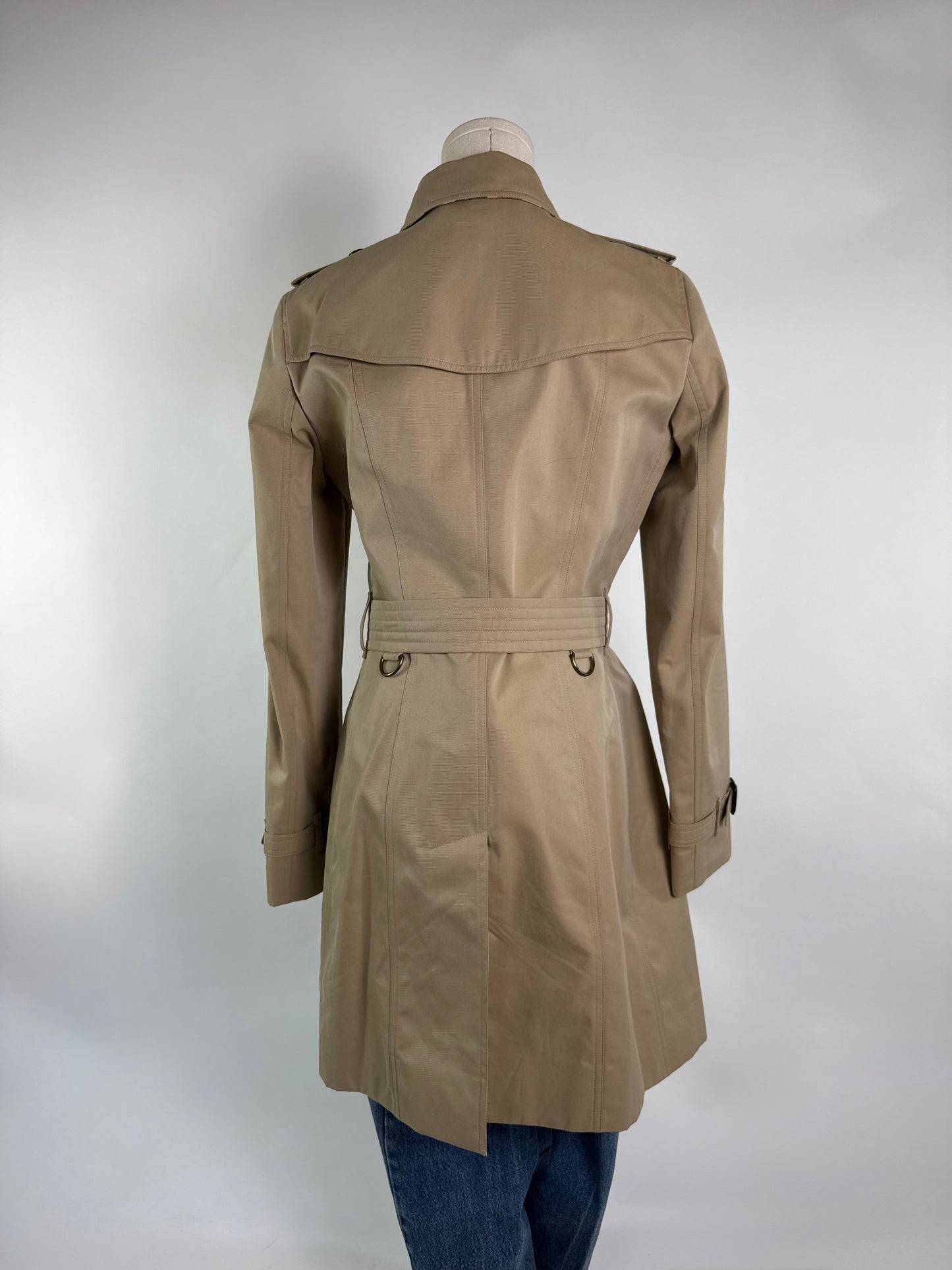 Burberry Mid-Length Chelsea Trench Coat Honey
