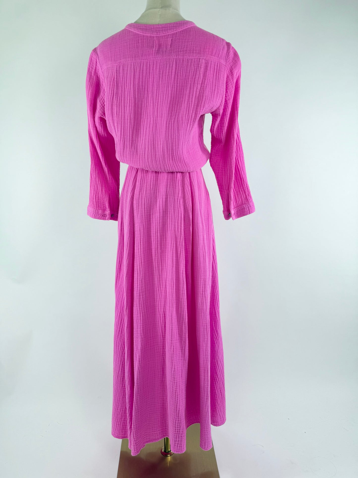 Honorine Pink Button Up Dress