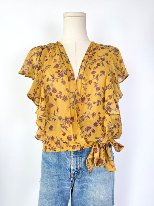 Paige Yellow Floral Blouse
