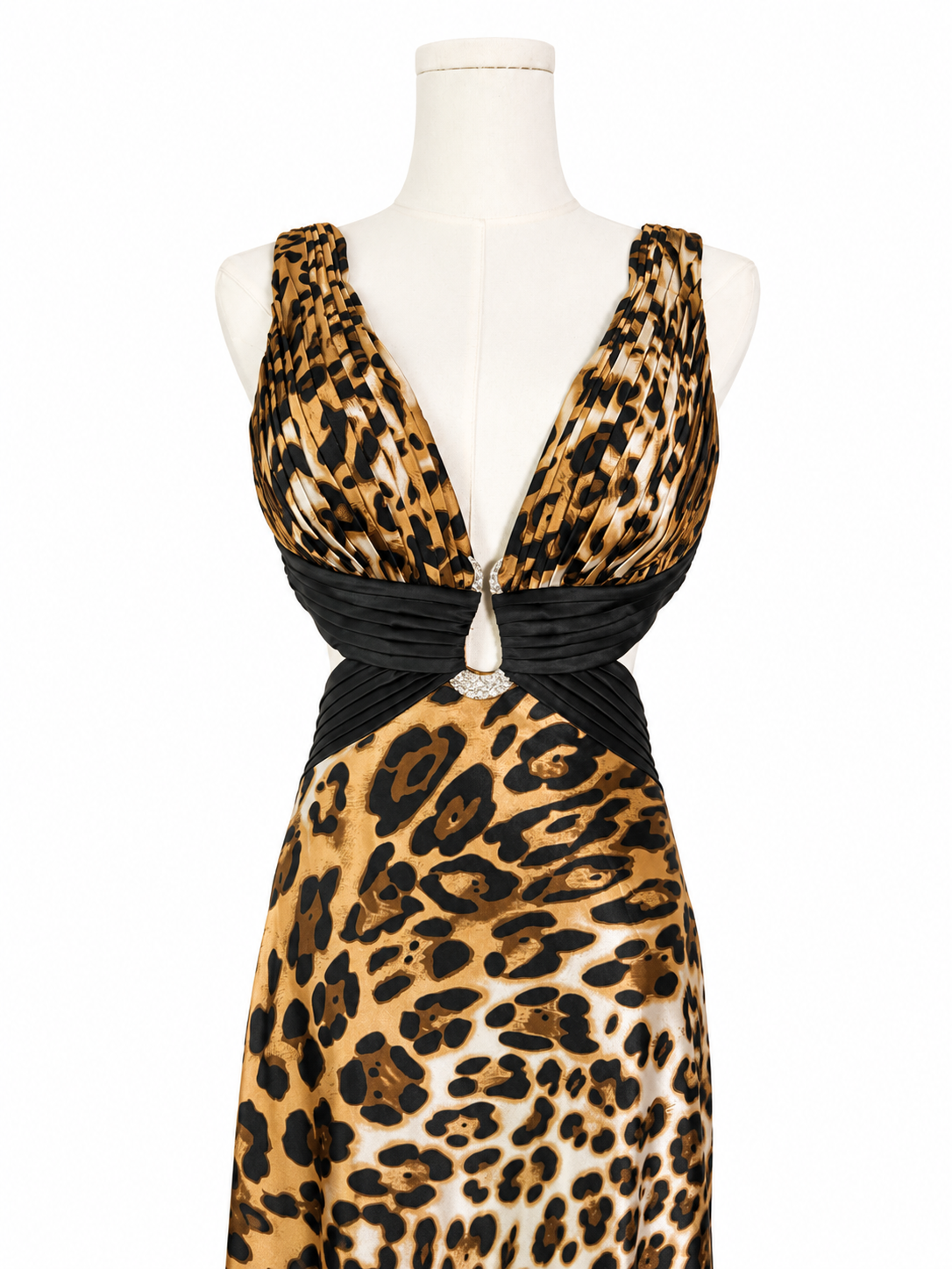 Vintage Cache Leopard Maxi Dress
