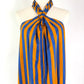 Natalie Martin Stripe Halter Maxi Dress