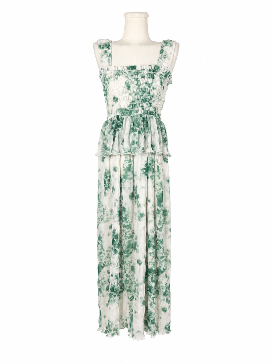 Ganni Floral Pleated Midi Dress