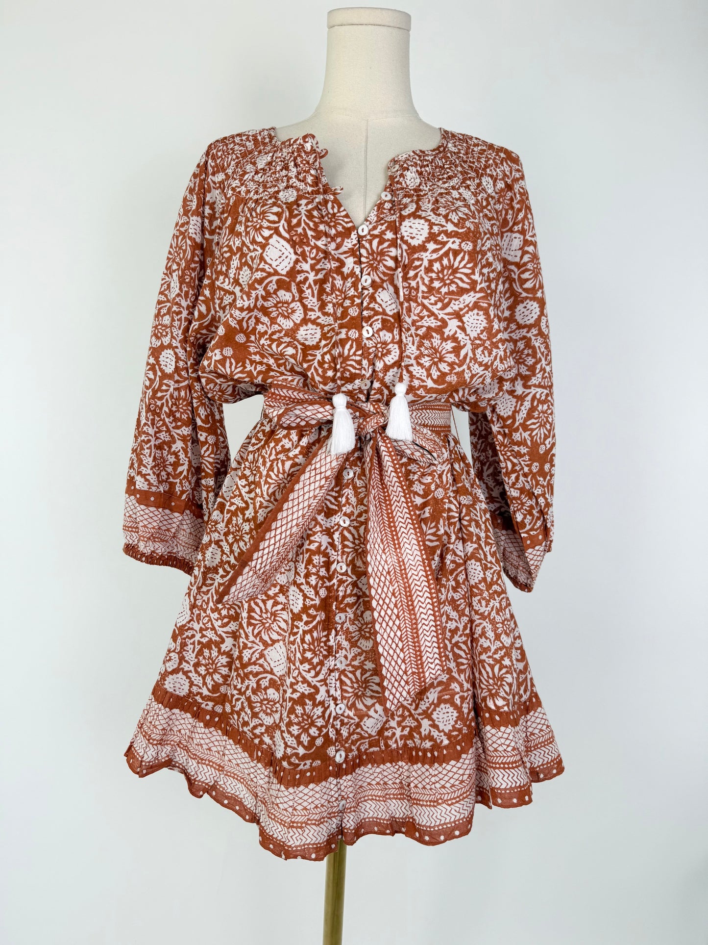 Cleobella Terracotta Mini Dress NWT