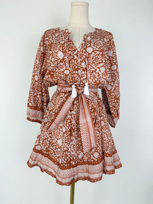 Cleobella Terracotta Mini Dress NWT