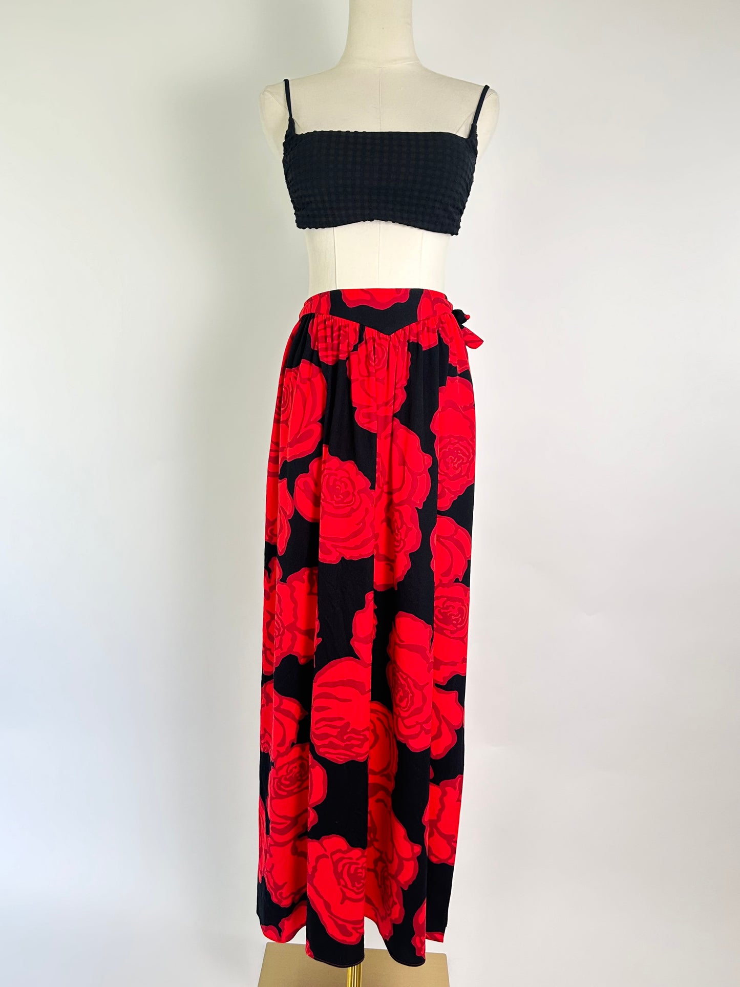 Vintage Bill Blass Floral Skirt/Swim Cover