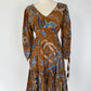 Cara Cara Millbrook Brown Print Dress