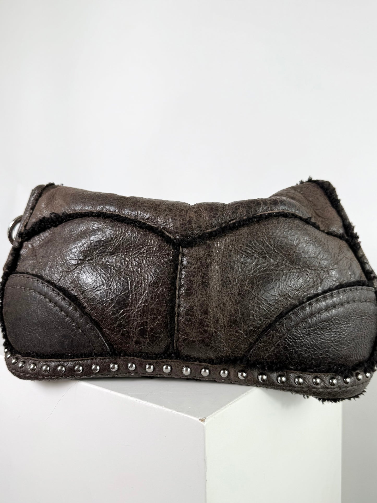 Vintage Prada Shearling Bag