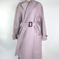 Burberry Lavender Wool Wrap Coat