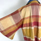 Ombre Plaid Silk Caftan