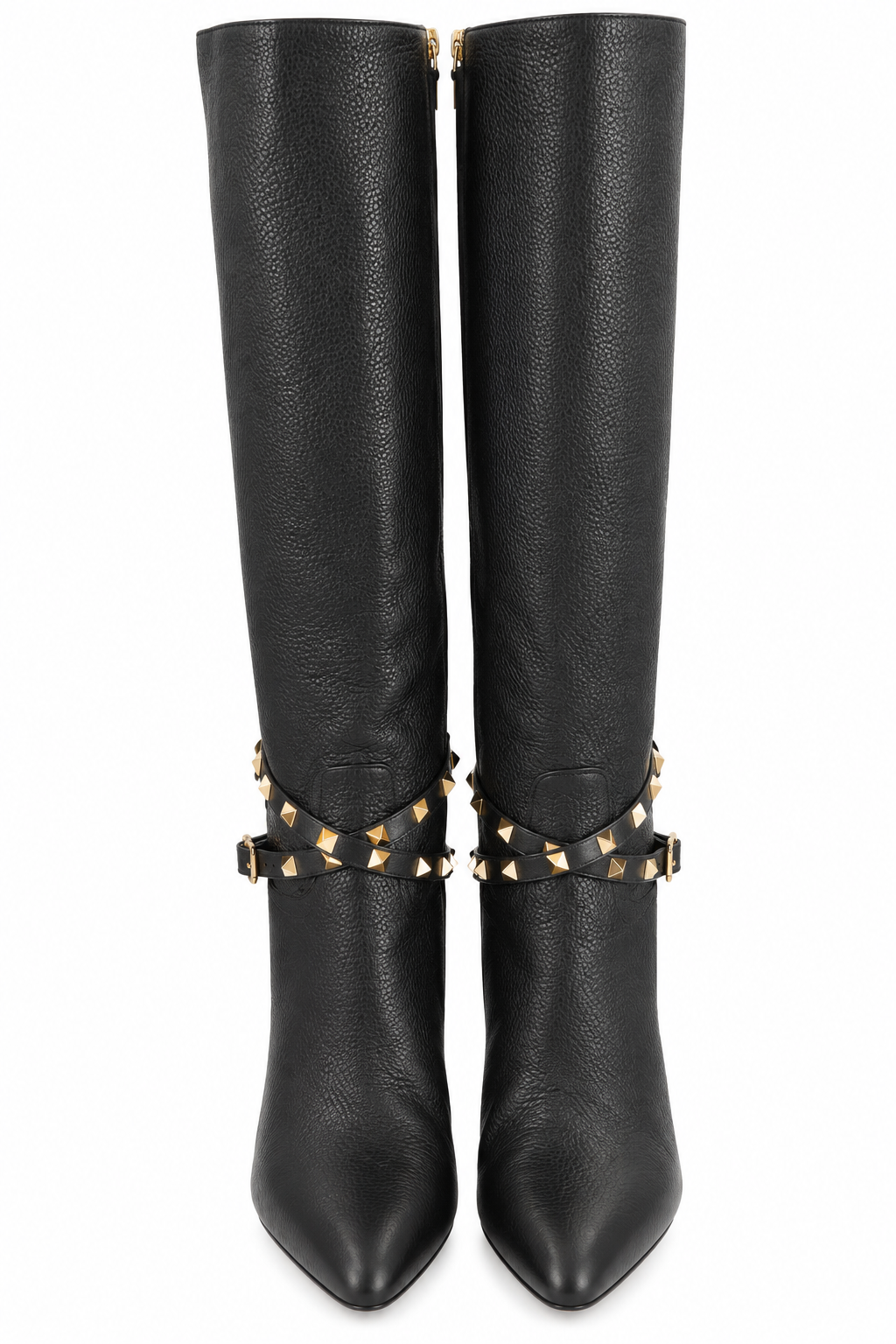 Valentino Rock Stud Knee High Boots