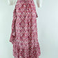 Pink City Prints Floral Wrap Skirt