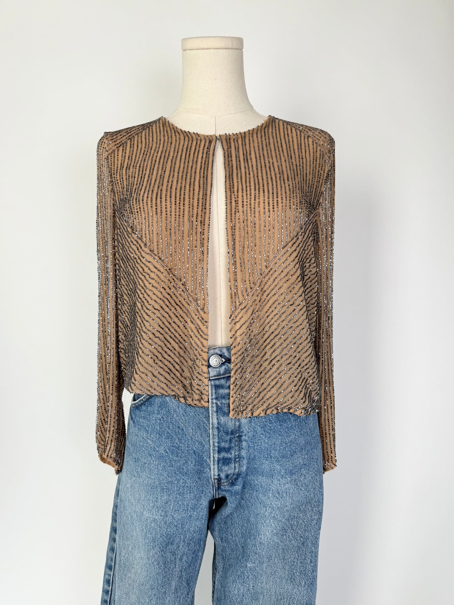 Vintage Parker Beaded Cardigan