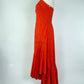 ASTR Red Eyelet Maxi Dress