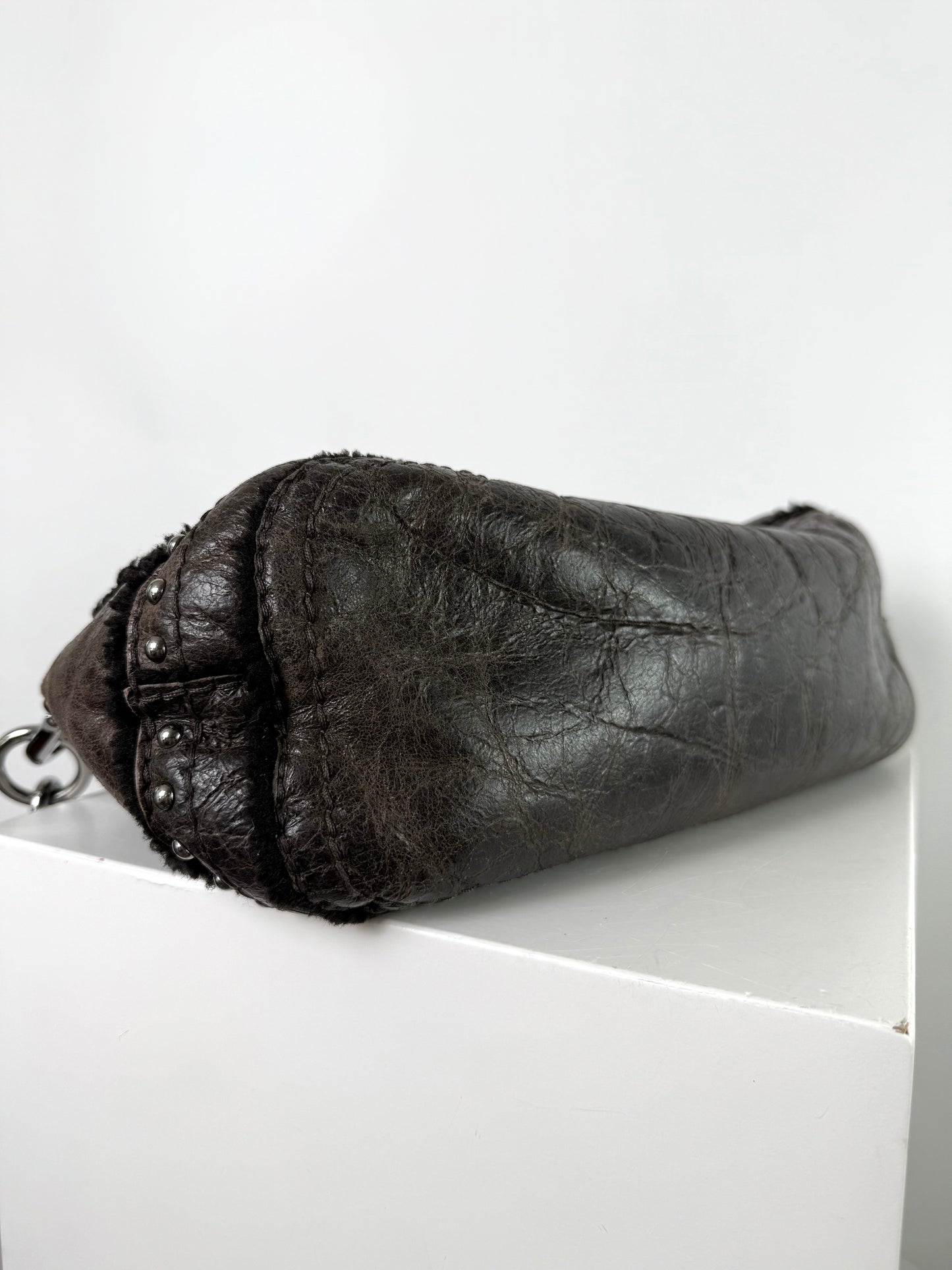Vintage Prada Shearling Bag