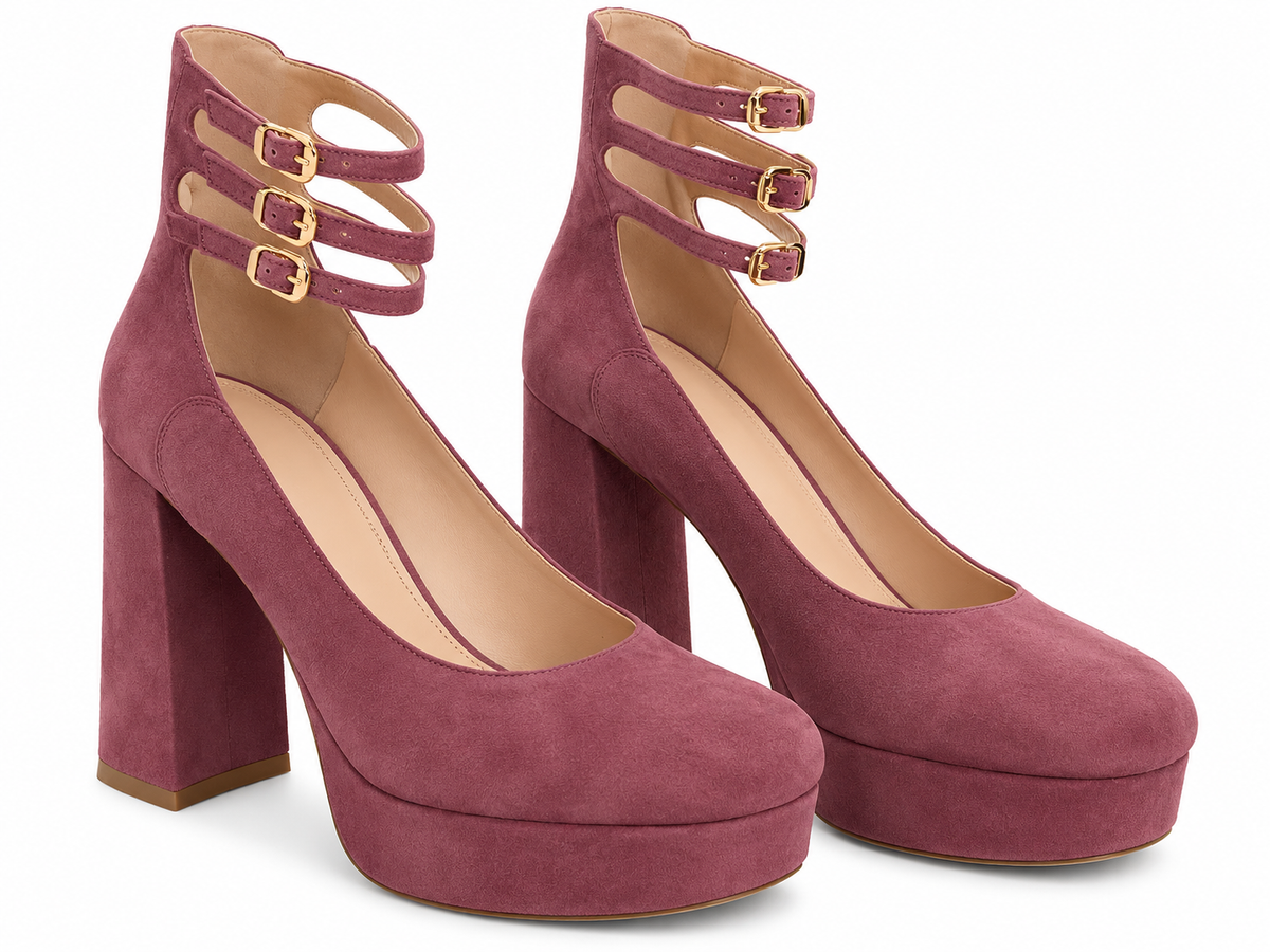 Chloe Loti Suede Ankle Strap Heel
