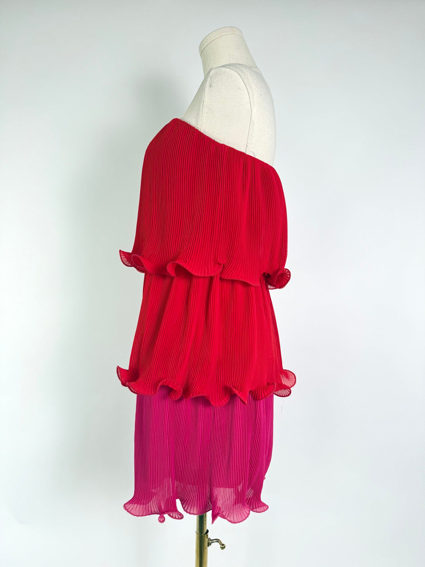 Milly Sylvie Pleated Mini Dress