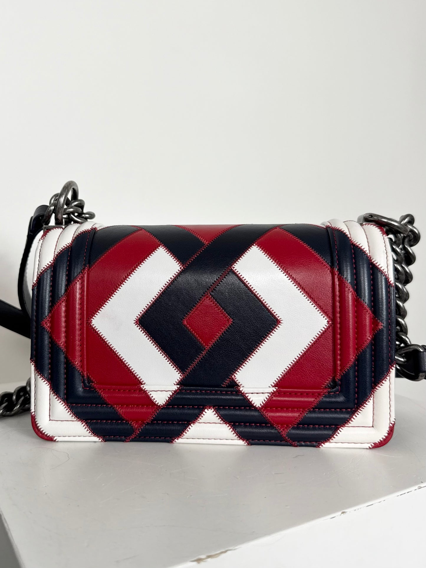 Chanel Geometric Patchwork Boy Bag
