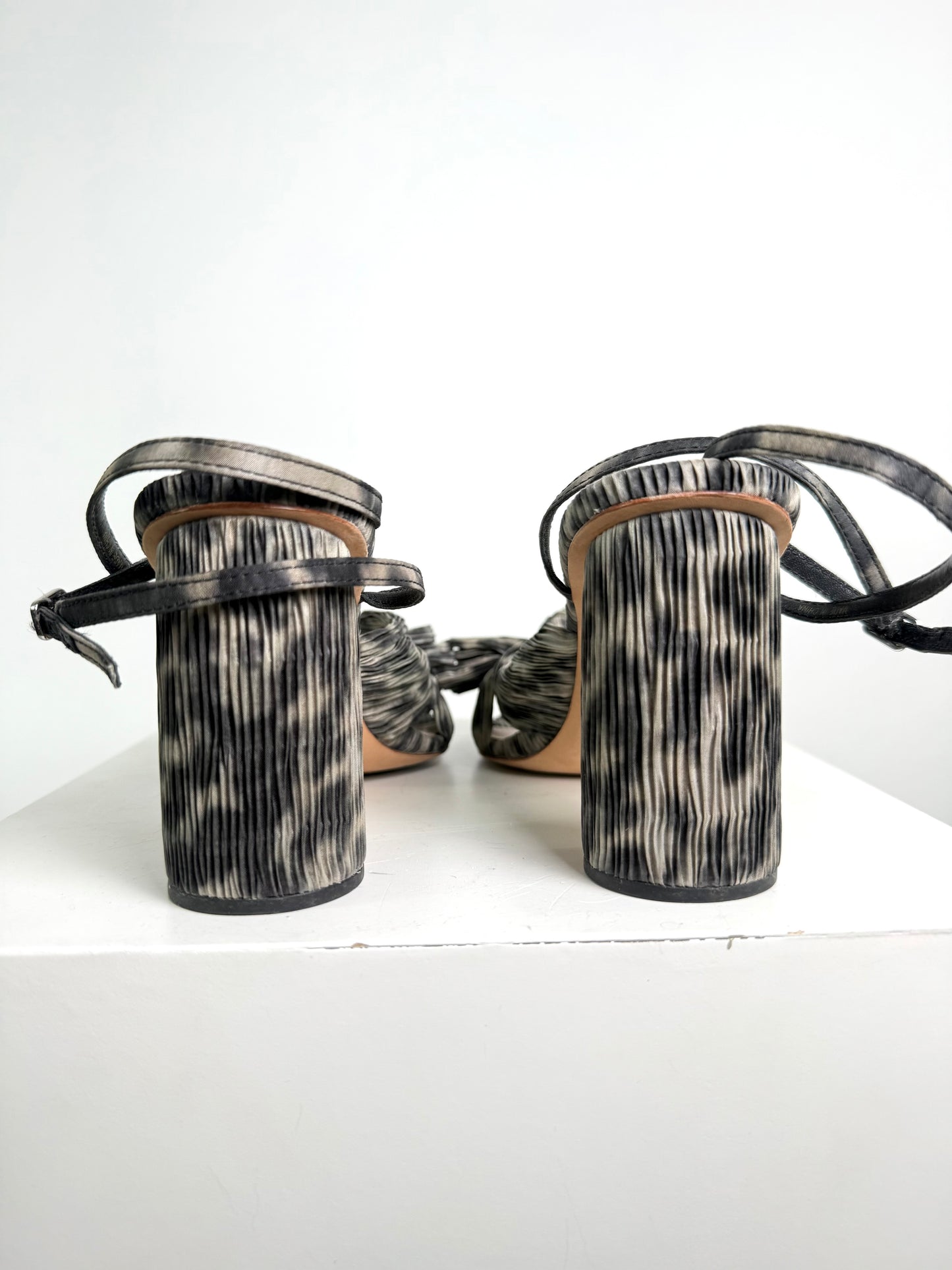 Loeffler Randall Leopard Stacked Heel