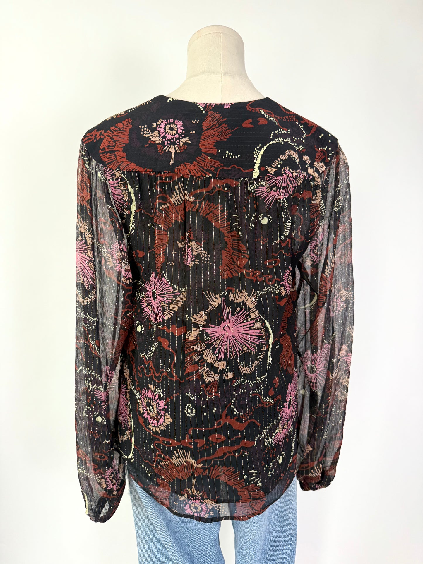 ALC Floral Shimmer Blouse