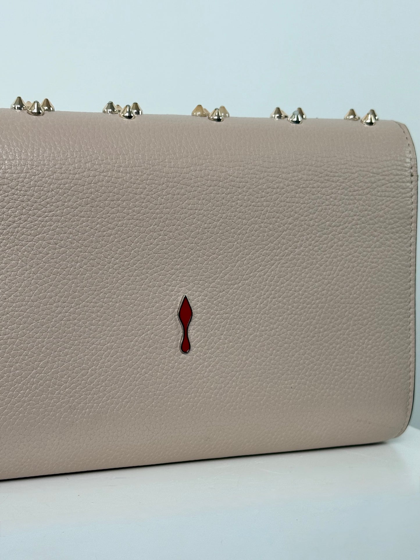 Christian Louboutin Paloma Light Beige Clutch
