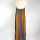 Natalie Martin Stripe Halter Maxi Dress