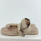 GIA/RHW  Beige Suede Sandals