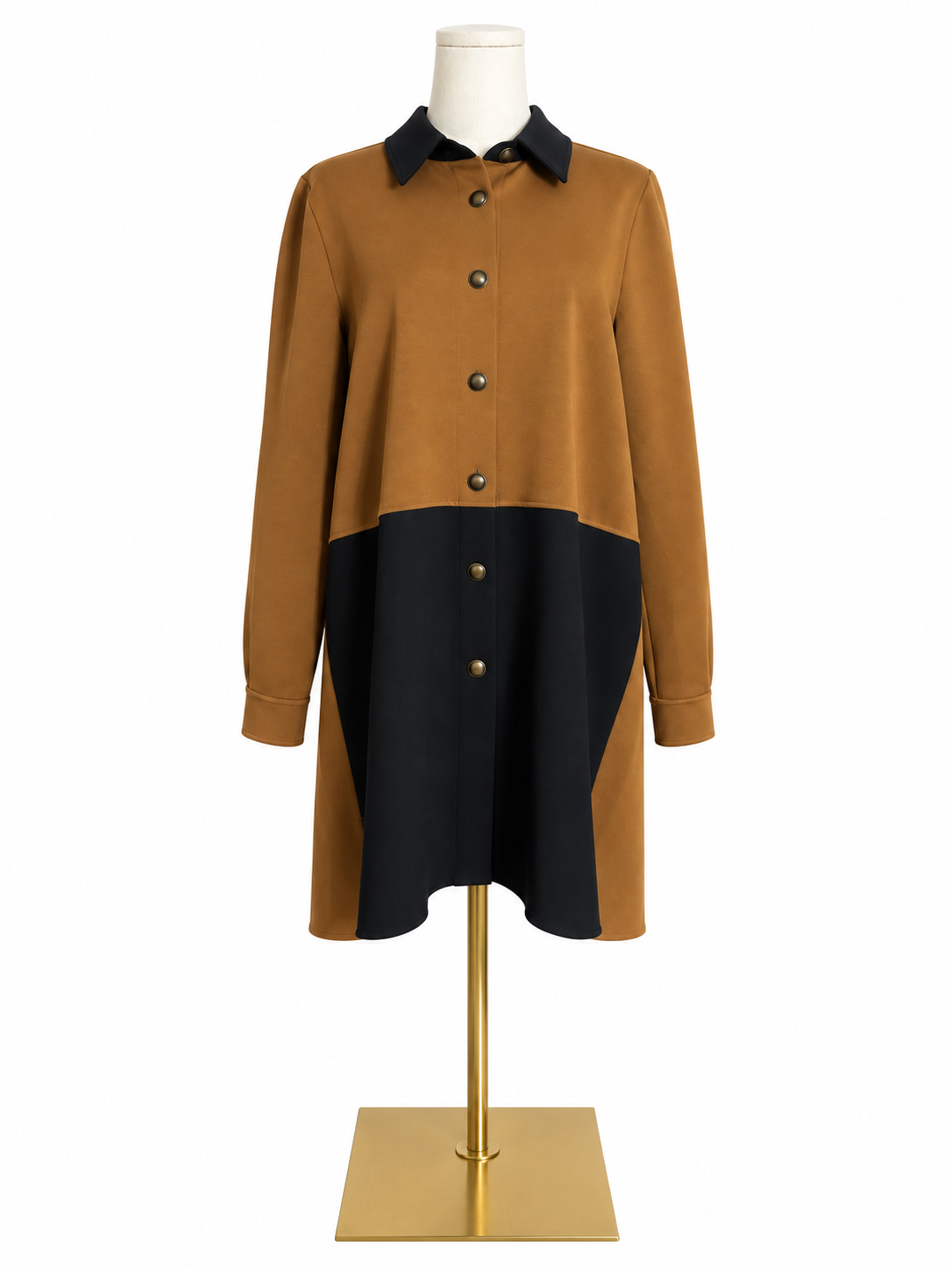 Ruti Easy Chic Color Block Coat Dress