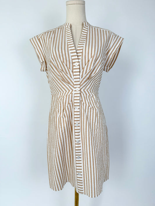 Veronica Beard Givliana Stripe Dress Seersucker