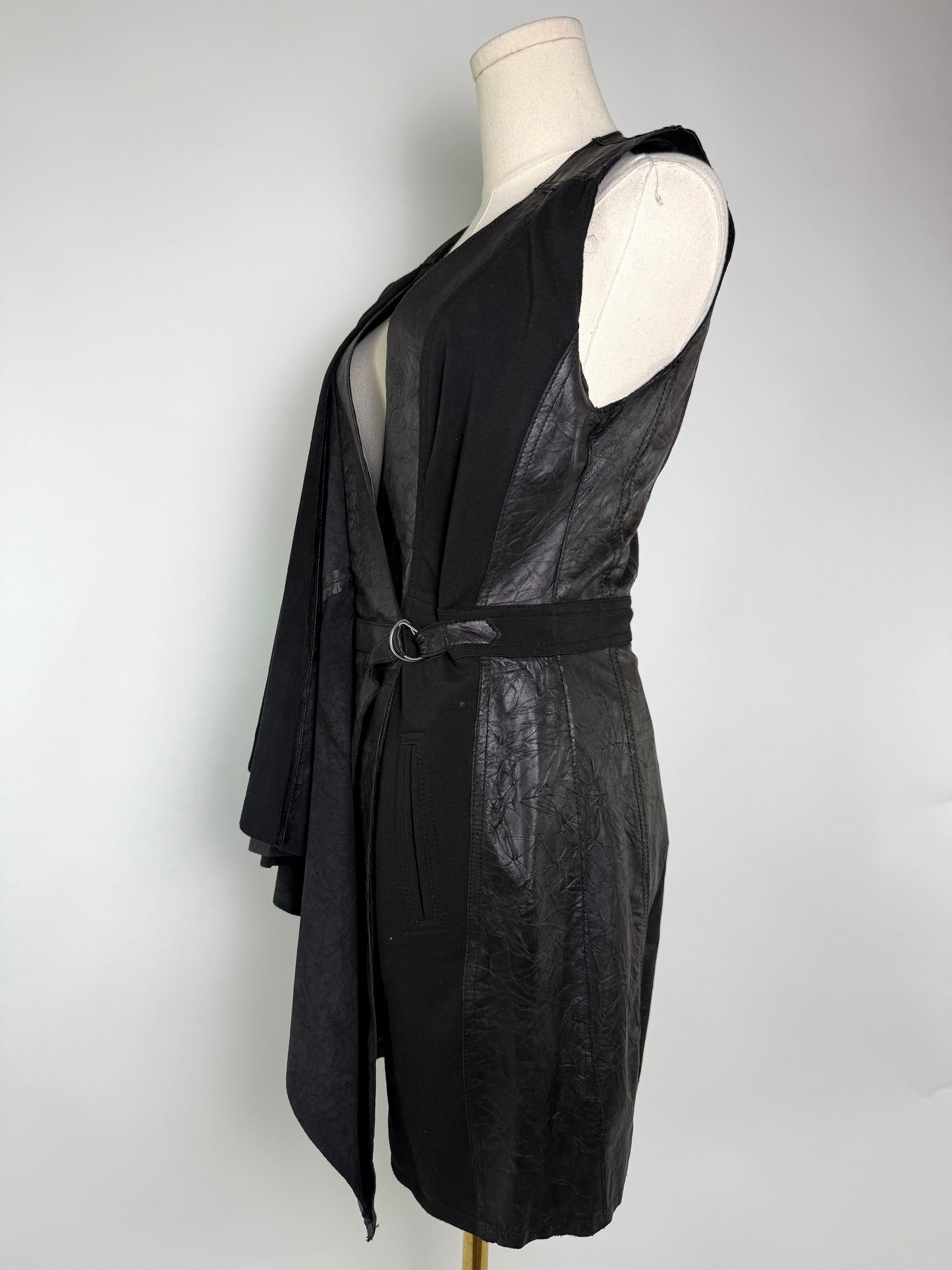 Vintage Catherine Melandrino Leather Dress
