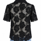 Self Portrait Guipure Lace Button Up Top